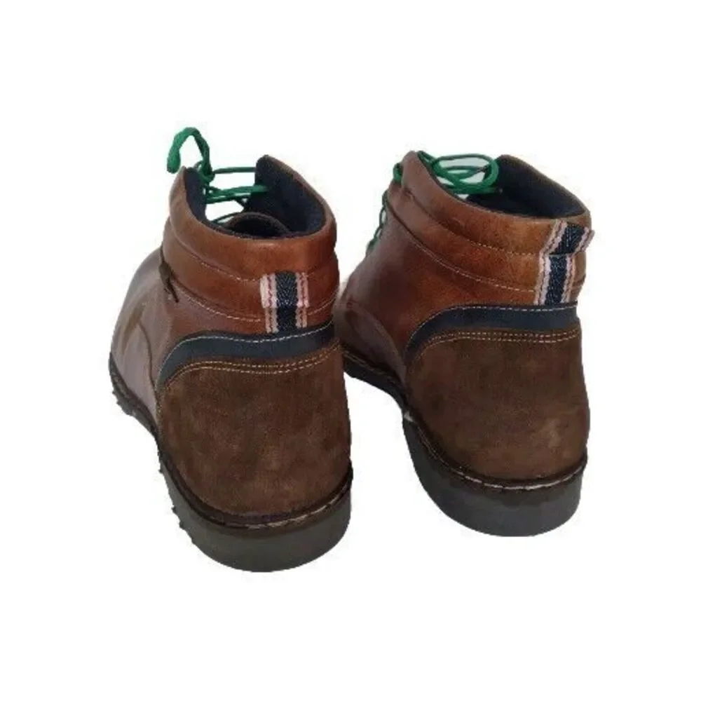 Steve Madden Men's P.Wilmer Ankle Lace-up Combat Boot Cognac‎ Size 11.5